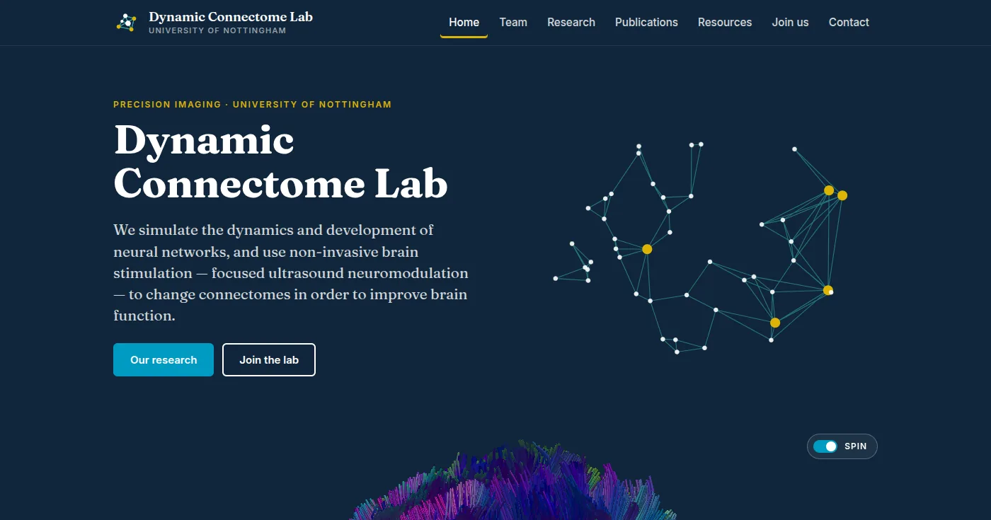 The Dynamic Connectome Lab homepage